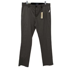 7 Diamonds Parker Chino Favorite Dress Pants Flat Front Gray Size 33/34